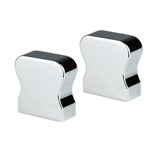 Trademark HDR Wall Handrail End Caps in Polished Chrome By Richard Burbidge - Picture 1 of 4