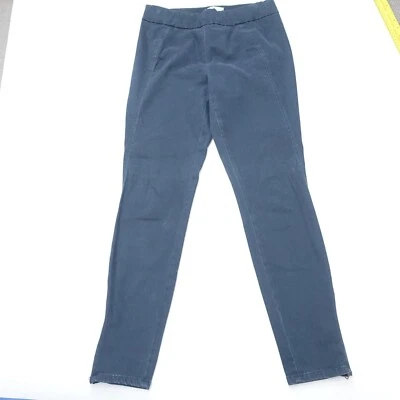 Lou & Grey Ankle Pants Womens S Navy Cotton Stretch Pull On Skinny Leg Ankle Zip - Image 1 of 4