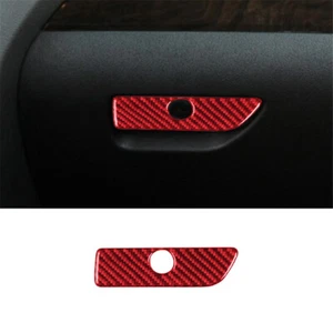 1pcs Carbon Fiber Glove Box Handle Stickers Trim For ford explorer 2011-2014 - Picture 1 of 12