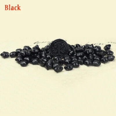 Lote de 100 cuentas de cera de sellado vintage de estrellas para sello sello tarjeta sobre boda Foto 1 de 4