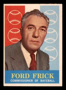 1959 Topps Baseball #1 Ford Frick NM