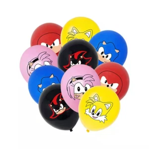 Globos de cumpleaños decorativos Sonic the Hedgehog 10 - 100 uds. Erizo Fiesta GB - Imagen 1 de 6
