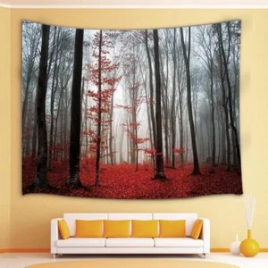 Goth Forest Extra Large Tapestry Wall Hanging Art Fabric Nature Background - Picture 1 of 6