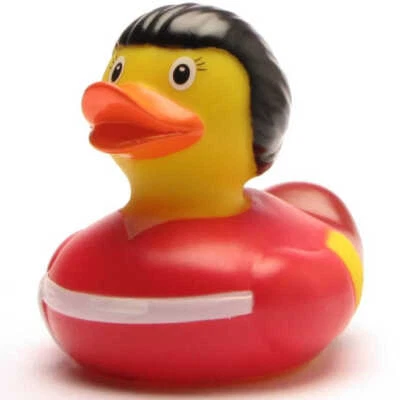 LILALU Badeente Balinesin Quietscheentchen Gummiente Plastikente Quietscheente