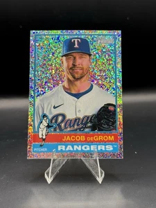 Jacob deGrom | 2025 Topps Heritage | Chrome Silver Sparkle | #279 Rangers - Picture 1 of 2