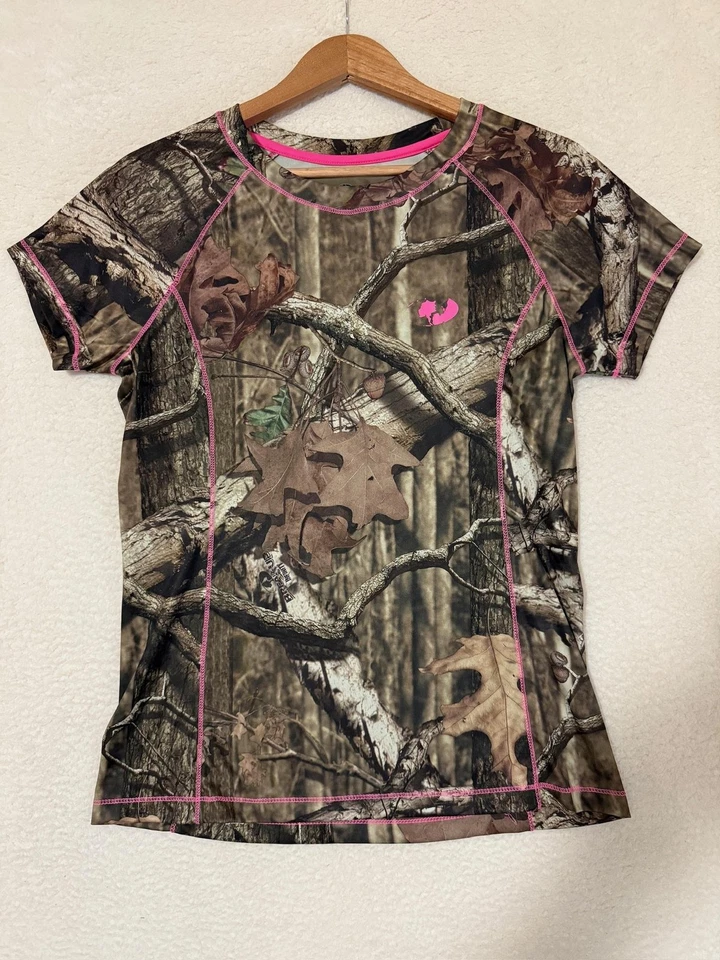 Camisa Mossy Oak Break-Up Infinity Niñas Mediana Camuflada Costuras Rosa WM6381MO Foto 1 de 4