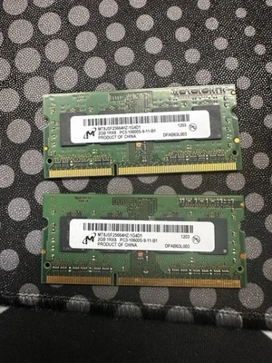 2x 2GB DDR3 1333MHz SODIMM RAM Micron PC3-10600S Apple MacBook Pro 2011 - Image 1 of 2