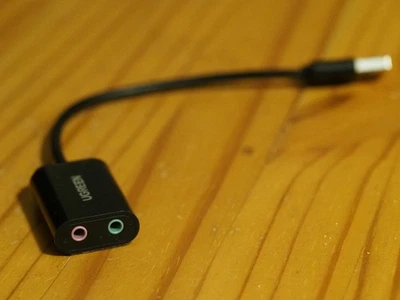 NEU: UGREEN Externe Soundkarte Klinke USB Adapter 3,5 mm Mini-Klinkenkabel Mikro - Image 1 of 4