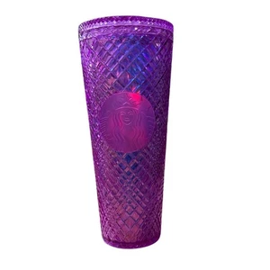 Starbucks Jeweled Taffy Iridescent Purple /Pink 24oz Tumbler only (No Straw) - Picture 1 of 8