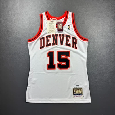100% Authentic Carmelo Anthony Mitchell Ness 06 07 HWC Nuggets Jersey Size 40 M - Image 1 of 4