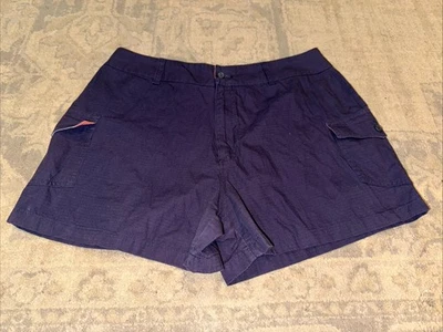 Shorts cargo feminino Catalina Ocean Gear azul tamanho grande (12-14) para caminhadas ao ar livre - Imagem 1 de 3