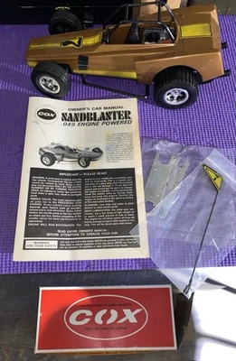 Vtg~1970’s COX Sandblaster Gas Power Sand Dune Road Racer Early Version With Box - Image 1 of 4