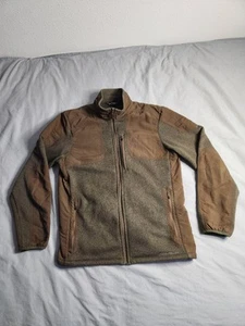 Chaqueta polar softshell Eddie Bauer Sport Shop de colección para hombre talla mediana verde marrón - Imagen 1 de 10