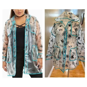 Torrid 1 (1X) Disney Nightmare Before Christmas Hooded Rain Jacket w/Pockets New - Picture 1 of 2