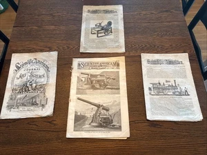 Scientific American Lot 1860s Collection Locomotive Military Civil War Lot RR - Picture 1 of 10