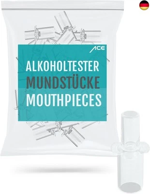 ACE Mundstücke für die Alkoholtester AF-33, A, Q und X - Packung mit 25 P