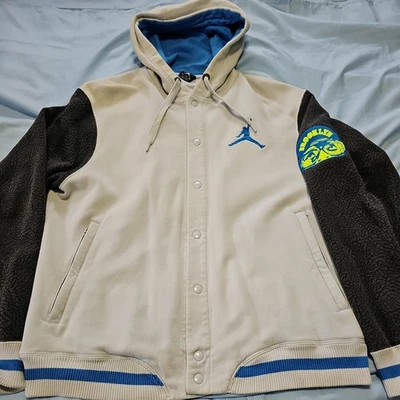 Sudadera con capucha vintage Air Jordan - Spike Lee a presión completa para hombre talla XL azul/sin gris 📦  Foto 1 de 4