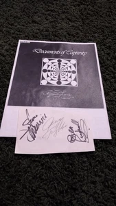 Thunderpussy - Heavy 70's Trio Signed On A 4 X 6  Paper Cut By All 3 Members - Picture 1 of 1