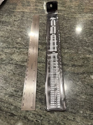 Snap On ruler120 us/metric Steel ruler - Image 1 of 4