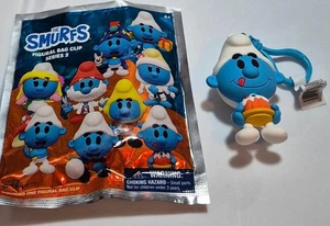 Monogramm Figur Rucksack Clip Schlümpfe Serie 2 Gieriger Schlumpf Kuchen - Bild 1 von 1