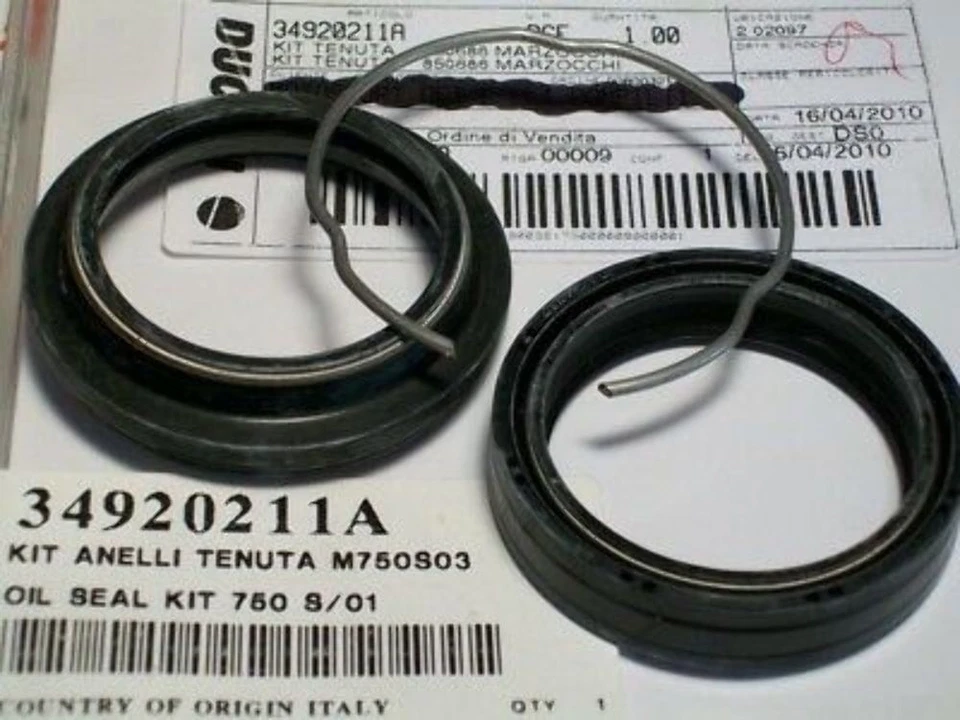 DUCATI Front Fork Oil Seal Kit S 750 S/01 MH900E Monster Supersport 34920211A - Image 1 of 4