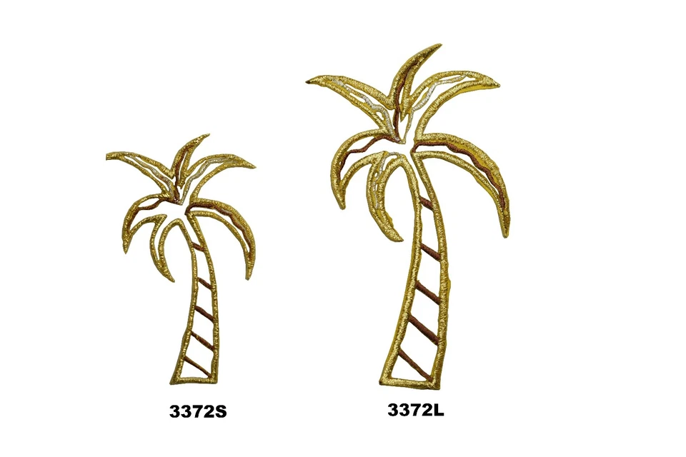 #3372 Summer Beach Tropical Hollow Palm Tree Embroidery Applique Patch  - Image 1 of 1