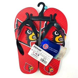 Chanclas rojas coleccionables de los Louisville Cardinals Forever de la NCAA totalmente nuevas - Imagen 1 de 5