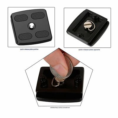 Zomei Fast Loading Plate Quick Release Plate QR Universal for Tripod Q555/818/6 - Image 1 of 4