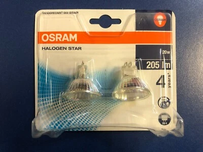 2X OSRAM/RADIUM DECOSTAR 35 20W 12V 36°  GU4 Halogenlampe 44890 MADE IN GERMANY - Bild 1 von 4