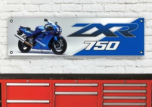 Banner De Taller Azul KAWASAKI ZXR750 J BR220B - Imagen 1 de 1