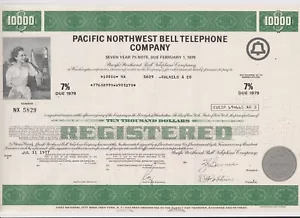 Pacific Northwest Bell Telefongesellschaft Anleihe Aktienzertifikat - Bild 1 von 1