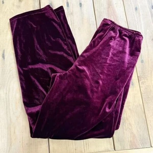 Kathy Lee Collection beerenrote Samthose Velour M Urlaub - Bild 1 von 6