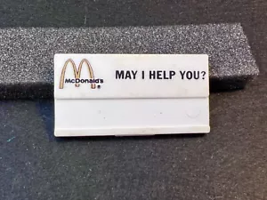 Vintage 1968/1969 McDonalds Crew/Employee Name Tag / Badge "May I Help You? - Picture 1 of 7