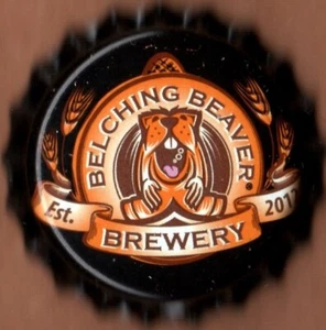 USA Plastic Lined Beer Crown Bottle Cap: Belching Beaver Brewing - Picture 1 of 1