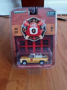 1981 Chevy Silverado Square Body MD Fire Dept Brush Truck 4x4 1:64 Diecast Modell - Bild 1 von 7
