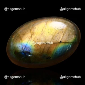 20.00 Cts Natural Fire Labradorite Oval Cabochon Bracelet Supply 24x16x6 mm - Picture 1 of 11