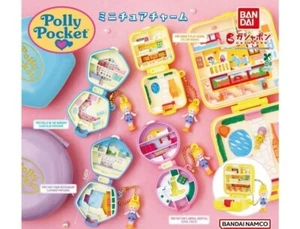Polly Pocket Miniatur Charm 4er Set Gashapon Kapsel Spielzeug aus Japan Neu - Bild 1 von 16
