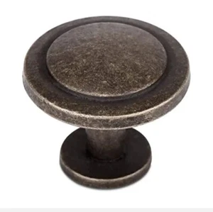 6Pcs Brass Cabinet Knobs Round, Vintage Drawer Knobs - Picture 1 of 5