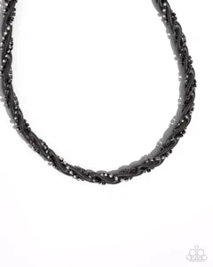Set Bracciale Paparazzi Candid Coils Nero NL e Coiled Champion Nero Nuovo con etichette - Foto 1 di 2