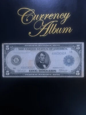 1914 $5 Federal Reserve Note Fr# 844 - Image 1 of 2