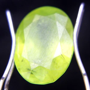 5.05 Ct Untreated Natural Sphene/Titanite Loose Gemstones Oval Cut Certified - Picture 1 of 5
