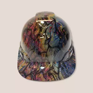 Custom Hydro Dipped Hard Hat Oil Slick Insanity Skulls Ridgeline Cap Style - Picture 1 of 7