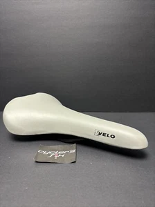 New Velo Gray Touring Adult Seat Saddle Road Bike Seat Fit Trek Univega Fuji GT - Picture 1 of 18
