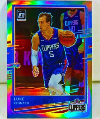 Luke Kennard 2020-21 Optic Basketball Silver Holo Prizm Refractor Card #65 LAC - Image 1 of 3