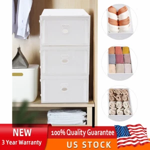 Plastic Storage Bin Cabinet Organizer Container Unit Boxes Stackable 3 Drawer - Picture 1 of 24