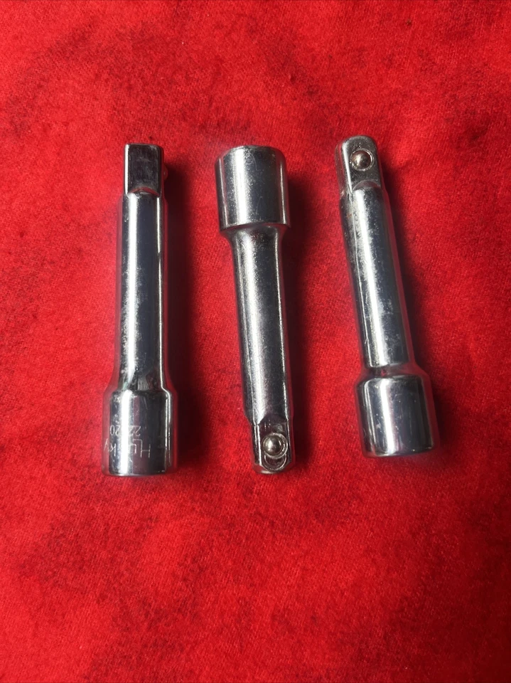 MIXED SET OF 3 SOCKET EXTENSIONS (HUSKY, ALL-TRADE, (UNBRANDED) 3/8” DRIVE (t41) - Image 1 of 4