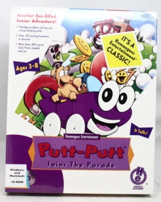 Putt-Putt Joins the Parade (Humongous PC) - New Sealed - See desc. Big Box  - Image 1 of 4