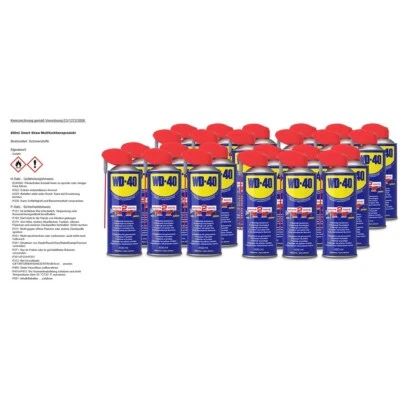 24x WD-40 400ml FÜR SMART STRAW MULTIFUNKTIONSPRODUKT VIELZWECK SPRAY ROSTLÖSER