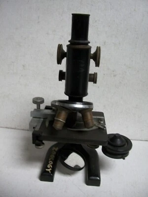 Antique Spencer Buffalo NY USA Microscope with Brass 3 Eyepieces - Image 1 of 4