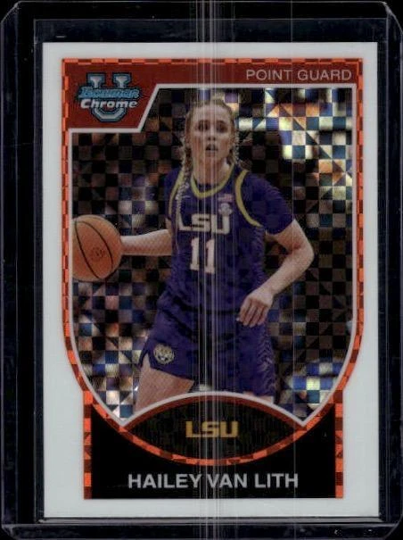 2023-24 Bowman University Chrome #07B-26 Hailey van Lith 2007-08 X-Fractor - Image 1 of 1